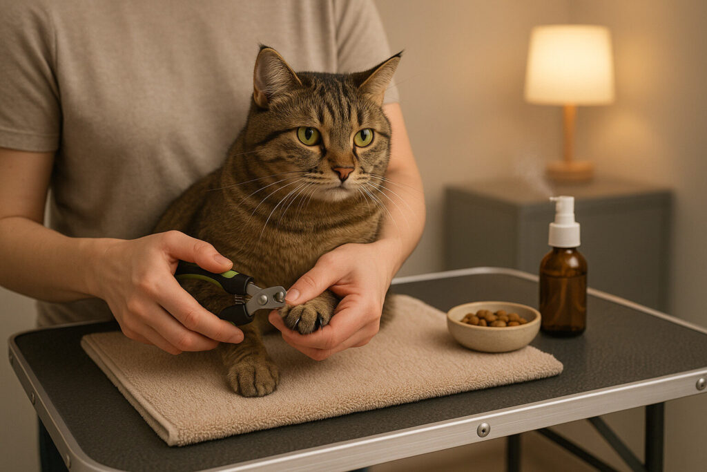 how to trim cat nails
