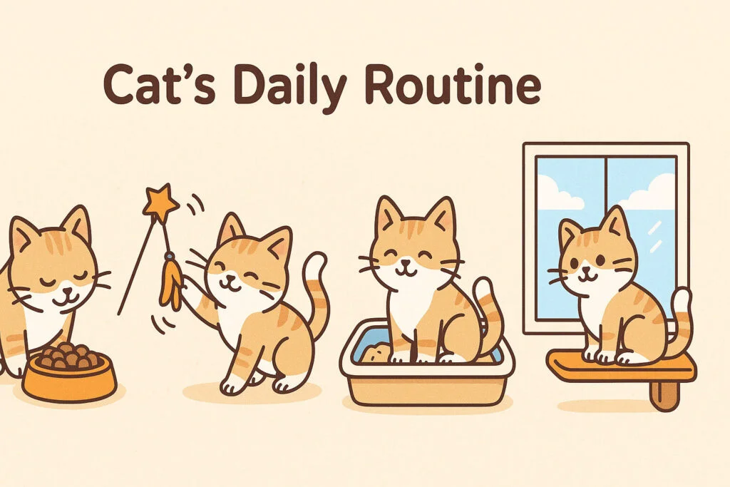 cat daily routine